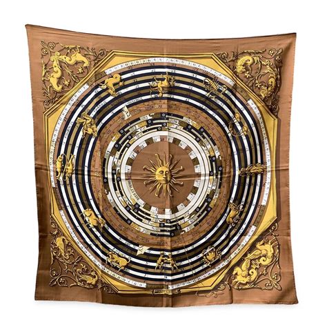 hermes dies et hore scarf|Astrologie Dies et Hore Silk Scarf .